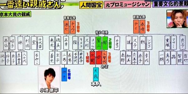 京本大我家系図